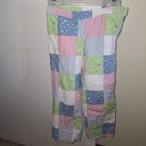 Vintage Hartstrings Patchwork Pants Pastel Girl's 7 Cottagecore Prairie Quilted